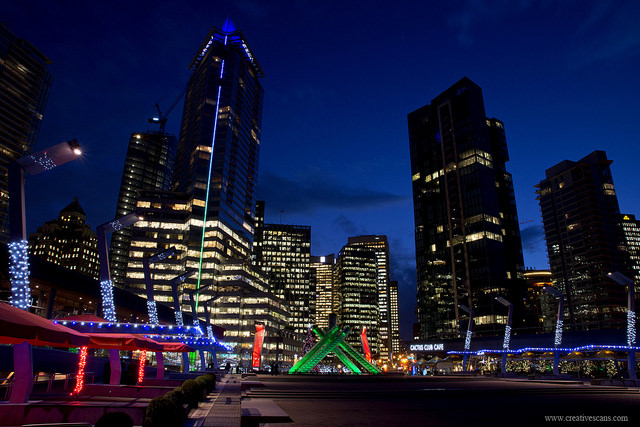 Christmas at Jack Poole Plaza