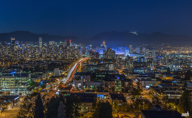 Vancouver View from City Hall Roof