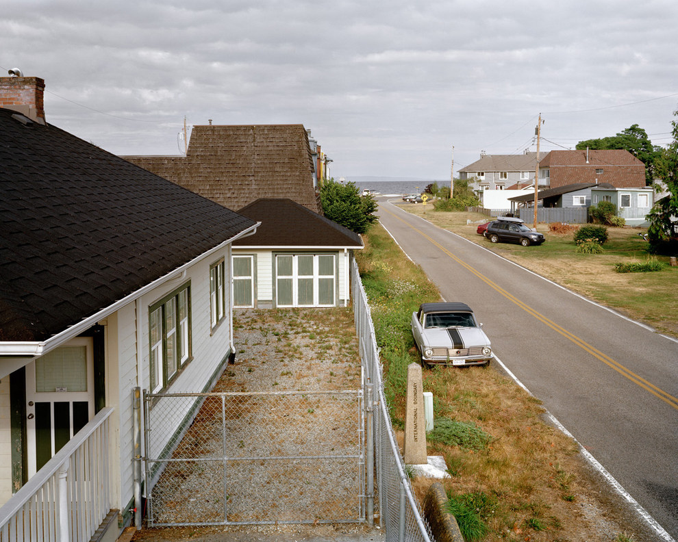 There are many communities where the border cuts right through the place.