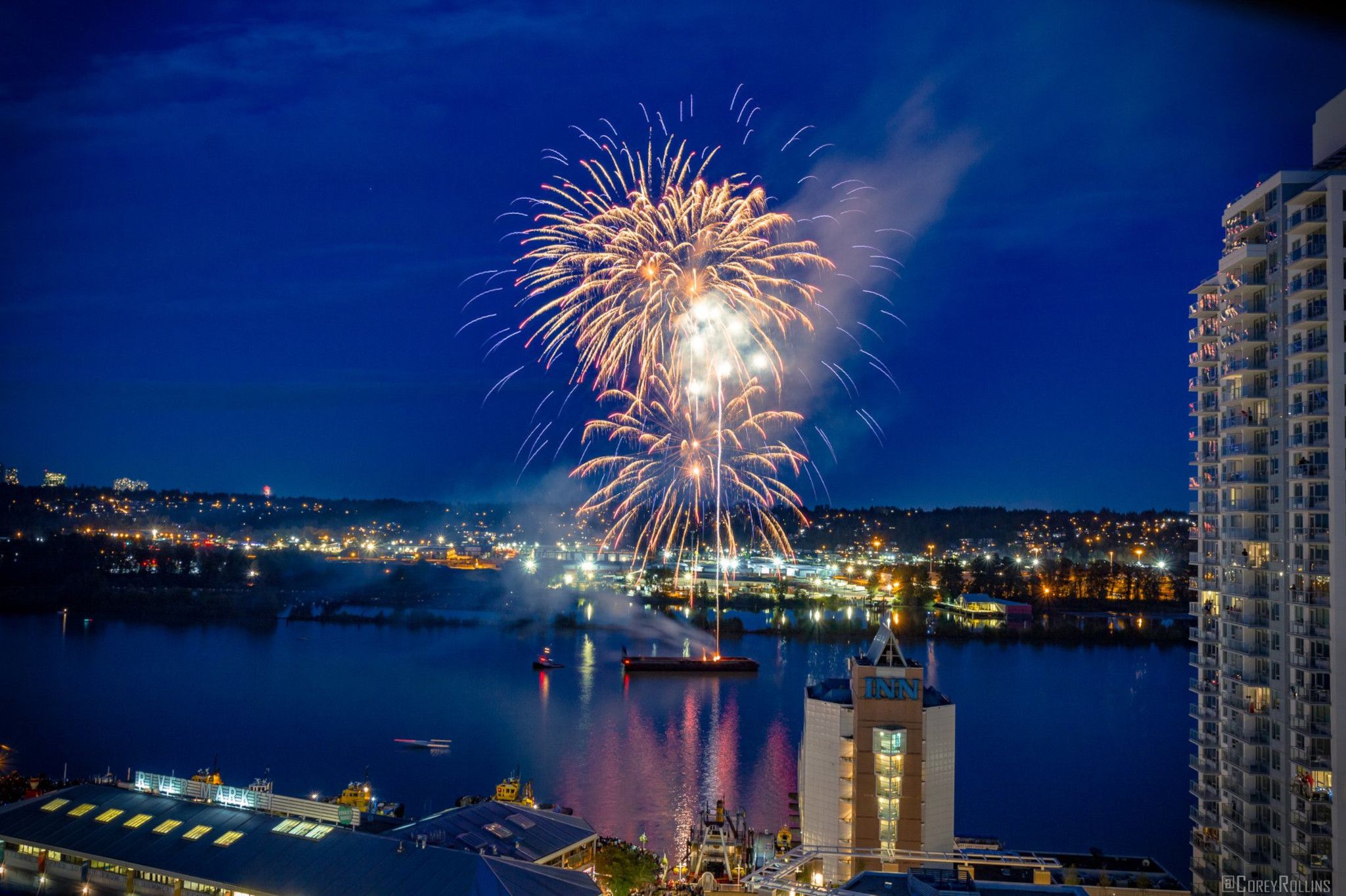 A free fireworks festival is lighting up Metro Vancouver this month