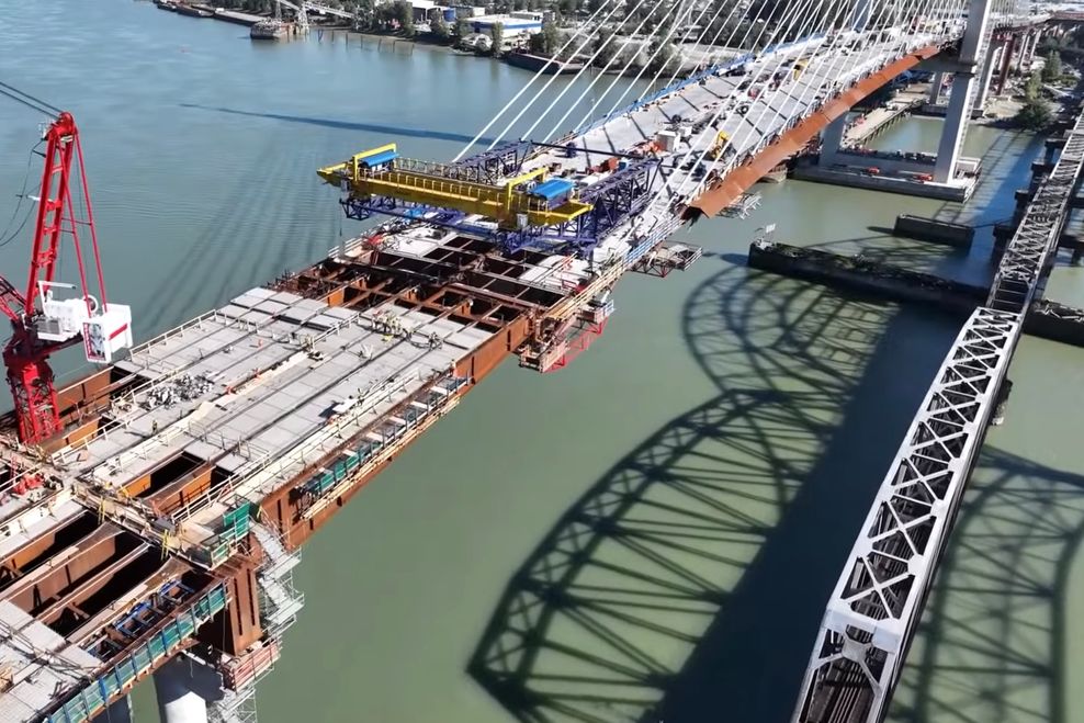 All 80 cables and final steel girders now installed for new Pattullo Bridge